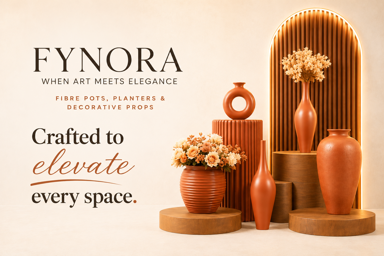 FYNORA fibre pots and planters
